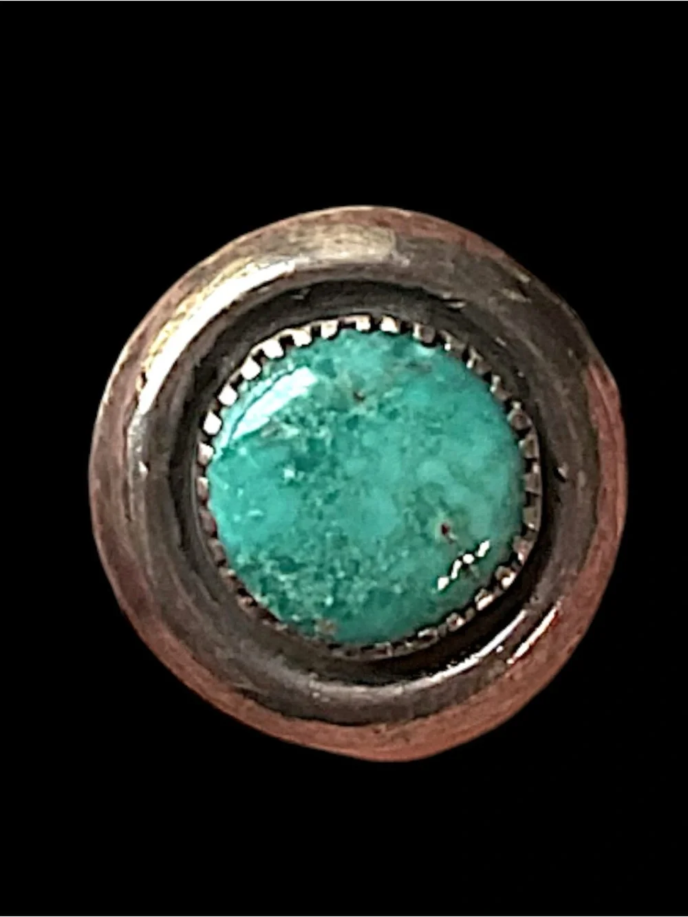 Vintage Sterling Silver Turquoise Native American Pin